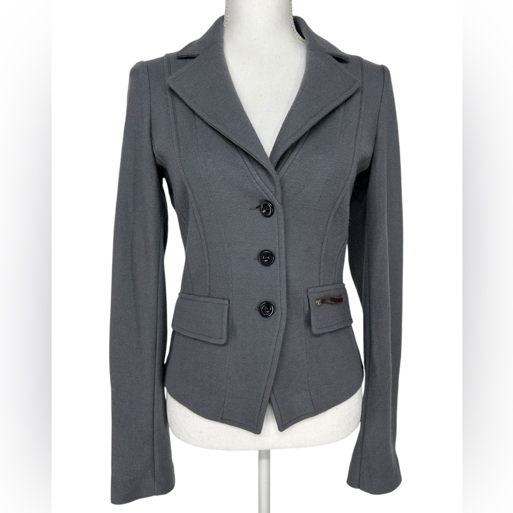 LIU JO / Gray Wool Blazer / Size 42 / Office Goth